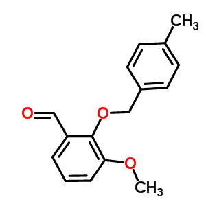 3-甲氧基-2-[(4-甲基苄基)氧基]苯甲醛结构式_52803-64-2结构式