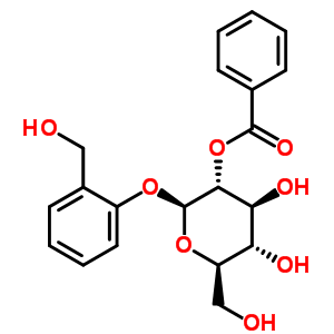 2-(Hydroxymethyl)phenyl beta-d-glucopyranoside 2-benzoate Structure,529-66-8Structure