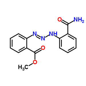 2-[(2-氨基甲酰苯基)氨基]二氮杂烯苯甲酸甲酯结构式_53017-94-0结构式