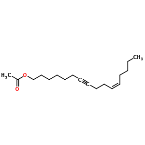 (Z)-11-十六碳烯-7-炔-1-醇乙酸酯结构式_53042-80-1结构式