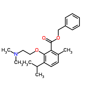 3-[2-(二甲基氨基)乙氧基]-p-异丙基苯-2-羧酸苄酯结构式_53206-75-0结构式