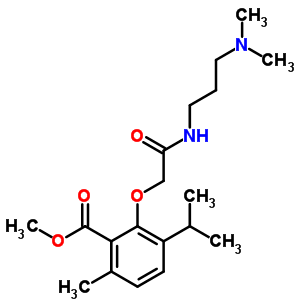 3-[3-(二甲基氨基)丙基氨基甲酰甲氧基]-p-异丙基苯-2-羧酸甲酯结构式_53251-87-9结构式