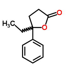 gamma-乙基-gamma-苯基-丁内酯结构式_53380-21-5结构式