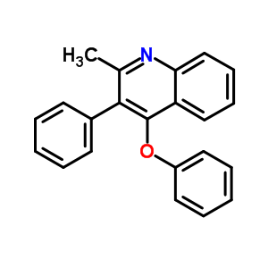 2-甲基-4-苯氧基-3-苯基-喹啉结构式_5350-65-2结构式