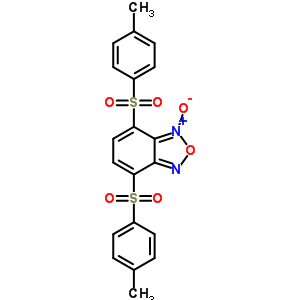 4,7-双[(4-甲基苯基)磺酰基]苯并呋咱 1-氧化物结构式_53619-77-5结构式