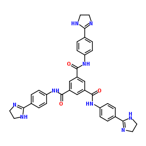 N1,n3,n5-三[4-(4,5-二氢-1H-咪唑-2-基)苯基]苯-1,3,5-三羧酰胺结构式_5373-31-9结构式