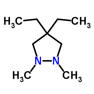 Trans-4,4-diethyl-1,2-dimethyl-pyrazolidine Structure,53779-87-6Structure