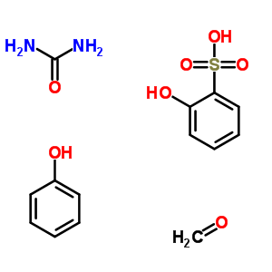 羟基苯磺酸与甲醛, 苯酚和脲聚合物结构式_53817-89-3结构式