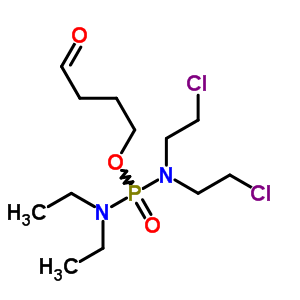 4-[双(2-氯乙基)氨基-二乙基氨基-膦]氧基丁醛结构式_53948-50-8结构式