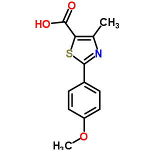 2-(4-Methoxyphenyl)-4-methyl-1,3-thiazole-5-carboxylic acid Structure,54001-16-0Structure