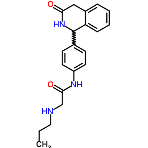 4-(3-氧代-1,2,3,4-四氢异喹啉-1-基)-2-(丙基氨基)乙酰苯胺结构式_54087-38-6结构式