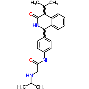 4-(4-异丙基-3-氧代-1,2,3,4-四氢异喹啉-1-基)-2-(丙基氨基)乙酰苯胺结构式_54087-41-1结构式