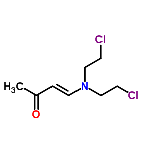 (E)-4-[bis(2-chloroethyl)amino]but-3-en-2-one Structure,54139-52-5Structure