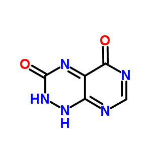 1,2-二氢-嘧啶并[5,4-e]-1,2,4-三嗪-3,5-二酮结构式_54185-68-1结构式