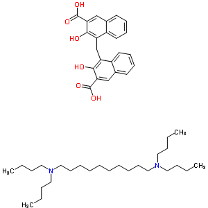 4-[(3-羧基-2-羟基-萘-1-基)甲基]-3-羟基-萘-2-羧酸结构式_5429-93-6结构式