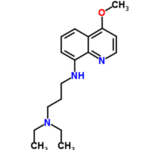 N,N-二乙基-n-(4-甲氧基喹啉-8-基)丙烷-1,3-二胺结构式_5430-58-0结构式