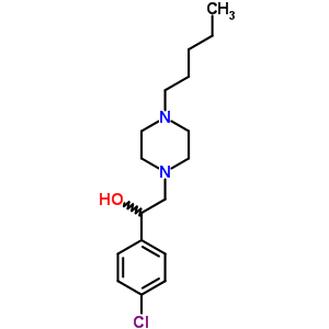 1-(4-氯苯基)-2-(4-戊基哌嗪-1-基)乙醇结构式_5430-59-1结构式
