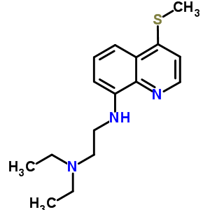 N,N-二乙基-n-(4-甲基磺酰基喹啉-8-基)乙烷-1,2-二胺结构式_5431-53-8结构式