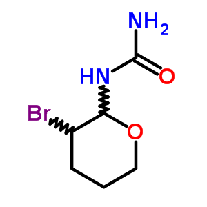 N-(3-溴四氢-2H-吡喃-2-基)-脲结构式_5432-03-1结构式