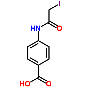 4-[(2-碘乙酰基)氨基]苯甲酸结构式_5434-66-2结构式