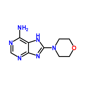 8-吗啉-4-基-7h-嘌呤-6-胺结构式_5436-33-9结构式