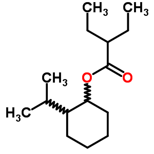 (2-丙烷-2-基环己基) 2-乙基丁酸酯结构式_5436-60-2结构式