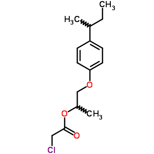 2-氯-1-甲基-2-[4-(1-甲基丙基)苯氧基]乙酸乙酯结构式_5436-97-5结构式