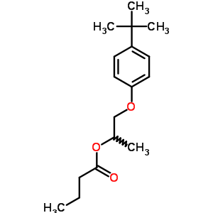 2-[4-(1,1-二甲基乙基)苯氧基]-1-甲基丁酸乙酯结构式_5437-03-6结构式