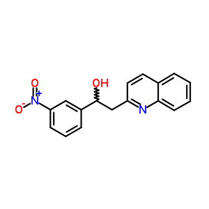a-(3-硝基苯基)-2-喹啉乙醇结构式_5437-26-3结构式