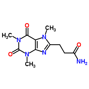 3-(1,3,7-Trimethyl-2,6-dioxo-purin-8-yl)propanamide Structure,5438-72-2Structure