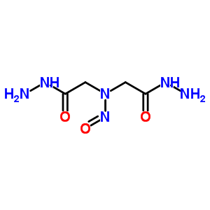 (9CI)-N-(2-肼基-2-氧代乙基)-N-亚硝基甘氨酸肼结构式_5438-82-4结构式