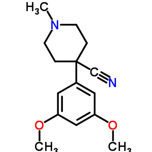 4-(3,5-Dimethoxyphenyl)-1-methyl-piperidine-4-carbonitrile Structure,5441-45-2Structure