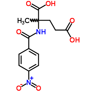 2-甲基-n-(4-硝基苯甲酰基)-谷氨酸结构式_5442-45-5结构式
