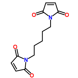 1,5-双(马来酰亚胺顺丁烯二酰亚胺)戊烷结构式_5443-21-0结构式