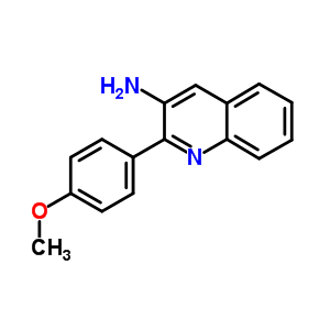 3-Quinolinamine,2-(4-methoxyphenyl)- Structure,5443-82-3Structure