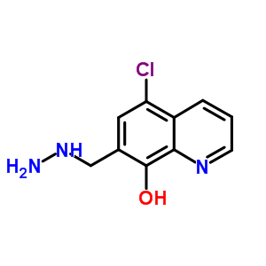 5-氯-7-(肼基甲基)-8-羟基喹啉结构式_5444-90-6结构式