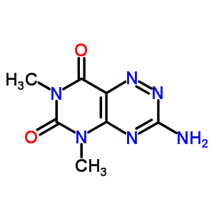 3-氨基-5,7-二甲基-嘧啶并[4,5-e]-1,2,4-三嗪-6,8(5H,7H)-二酮结构式_5445-11-4结构式