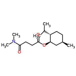 2-(2-异丙基-5-甲基环己基)-N<sup>1</sup>,N<sup>1</sup>-二甲基琥珀酰胺结构式_544714-08-1结构式