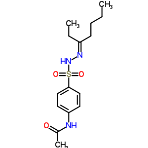 N-(4-((2-(1-乙基戊基)肼基)磺酰基)苯基)乙酰胺结构式_5448-88-4结构式
