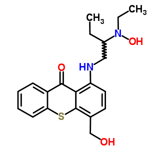 N-[4-(羟基甲基)-9-氧代-9h-噻吨-1-基]-N,N-二乙基乙烷-1,2-二胺 n-氧化物结构式_54484-90-1结构式