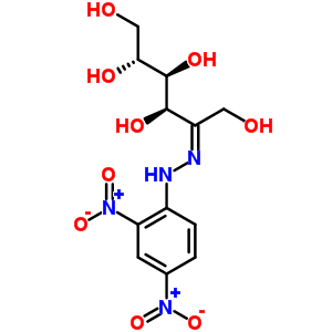 (2R,3s,4r,5e)-5-[(2,4-dinitrophenyl)hydrazinylidene]hexane-1,2,3,4,6-pentol Structure,54538-24-8Structure