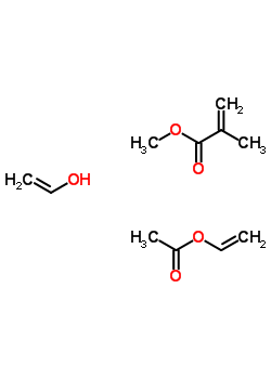 2-Methyl-2-propenoic acid methyl ester polymer with ethenol and ethenyl acetate Structure,54626-91-4Structure