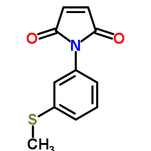 1-(3-甲基磺酰基苯基)吡咯-2,5-二酮结构式_54669-28-2结构式