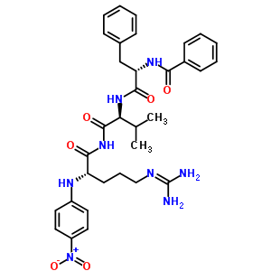 N-苯甲酰-L-苯丙-L-缬氨酰-L-精氨酸-4-硝基苯胺盐酸盐结构式_54799-93-8结构式