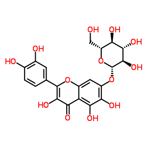 Quercetagetin-7-o-glucoside Structure,548-75-4Structure