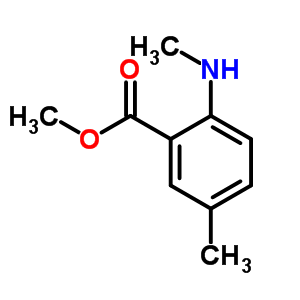 5-甲基-2-(甲基氨基)-苯甲酸甲酯结构式_55150-24-8结构式