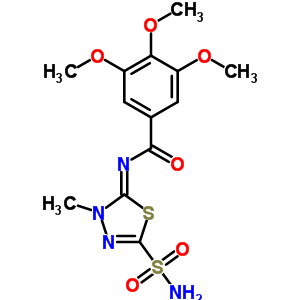 N-(4,5-二氢-4-甲基-2-磺酰基-1,3,4-噻二唑-5-基)-3,4,5-三甲氧基苯甲酰胺结构式_55217-91-9结构式