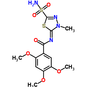 N-(4,5-二氢-4-甲基-2-磺酰基-1,3,4-噻二唑-5-基)-2,4,5-三甲氧基苯甲酰胺结构式_55217-93-1结构式