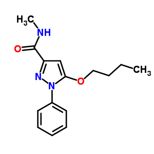 5-丁氧基-n-甲基-1-苯基-1H-吡唑-3-羧酰胺结构式_55228-45-0结构式