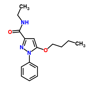 5-丁氧基-n-乙基-1-苯基-1H-吡唑-3-羧酰胺结构式_55228-46-1结构式